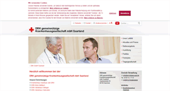 Desktop Screenshot of drk-kliniken-saar.de